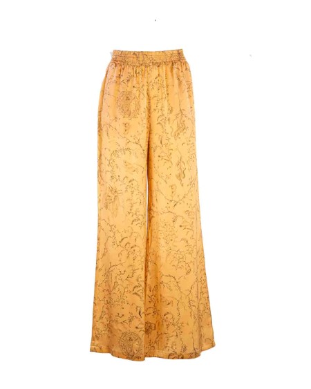 Shop FABIANA FILIPPI  Trousers: Fabiana Filippi wide jogging trousers.
High waist.
Soft fit.
Press.
Composition: 100% Silk.
Made in Italy.. PAD274F284H456-4030MANDARINO